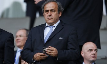 Football - Portugal v Sweden - UEFA European Under 21 Championship - Czech Republic 2015 - Final - Eden Arena, Prague, Czech Republic - 30/6/15 UEFA president Michel Platini in the stands Action Images via Reuters / Lee Smith Livepic